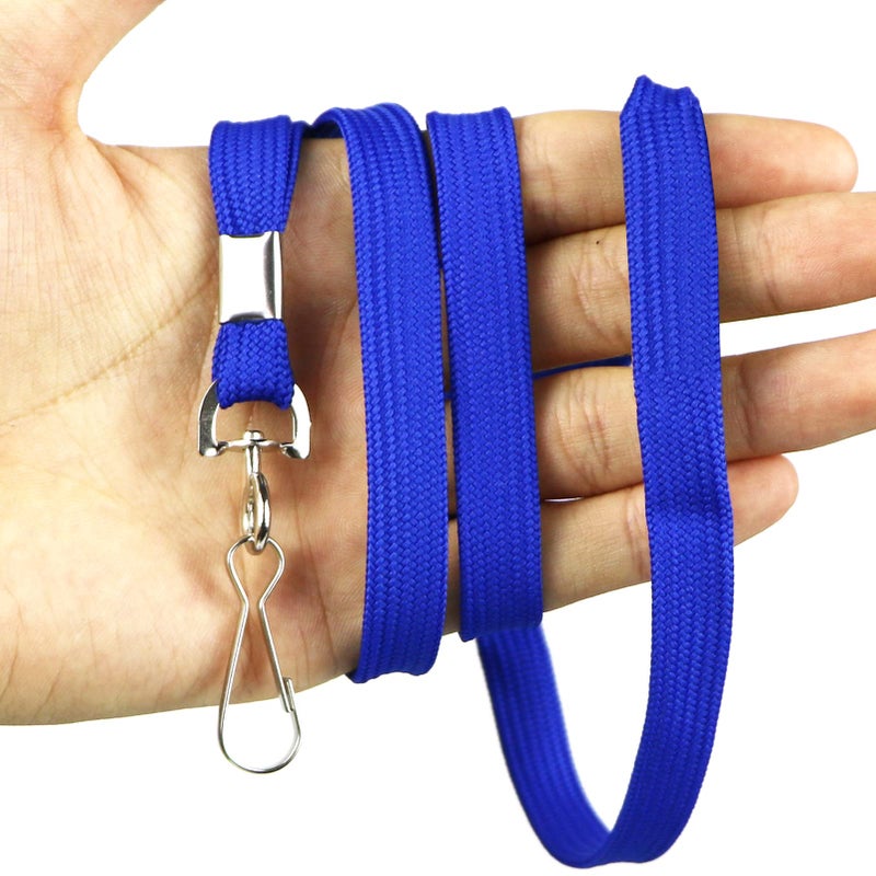 Bird Fiy Bulk Lanyard 32" Flat Lanyards with Swivel Hook Attachment Lanyards With Clip (Blue) - Image 2